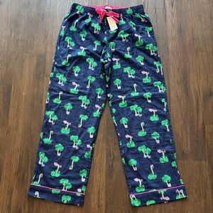 NWT crown & ivy Christmas Palm Tree Pajama Bottoms